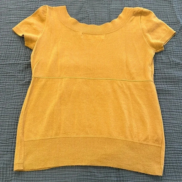 MARNI Women’s 100% Cashmere Short Sleeve Brown light weight Sweater Size 40 - Picture 6 of 10